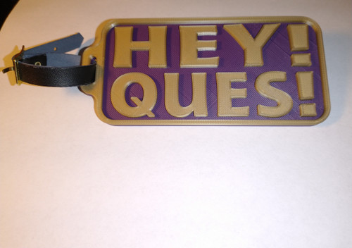 Omega Psi Phi - Hey Ques Luggage Tag Omega Psi Phi - Hey Ques Luggage Tag