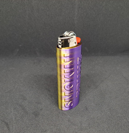 Smokin' Bruhz - Purple and Gold Lighter Sleeve