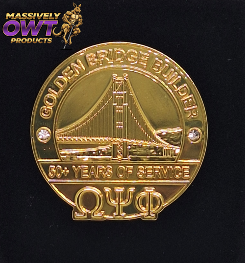 Omega Psi Phi  - Golden Bridge Builder Lapel Pin