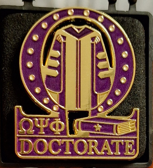 Omega Psi Phi "Doctorate Lapel Pin" 