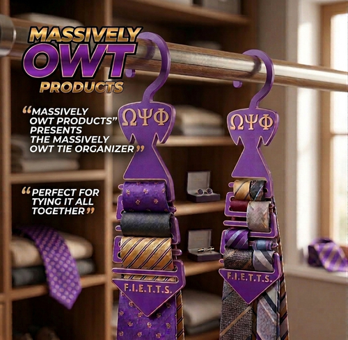 Tie organizer for your closet or for traveling
