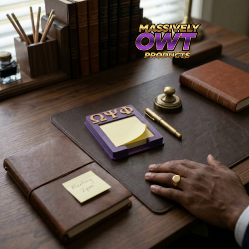 Omega Psi Phi - Post-It Note Holder