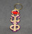 Omega Psi Phi - Keychain with Red Lighting Bolt