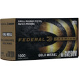 Federal Premium Gold Medal Pistol Primers Small Mag 1000 Ct. Haz