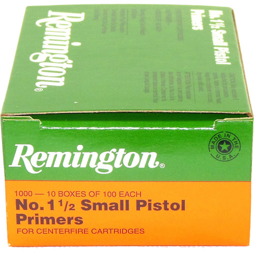 Remington Small Pistol Primers No. 1.5 1000 Pk. Haz