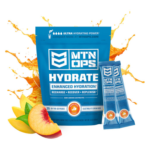 Mtn Ops Hydrate Mango Peach - Trail Pack (20 Count)