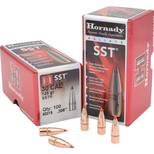 Hornady Sst Bullets 30 Cal. 308 125 Gr. Sst 100 Box