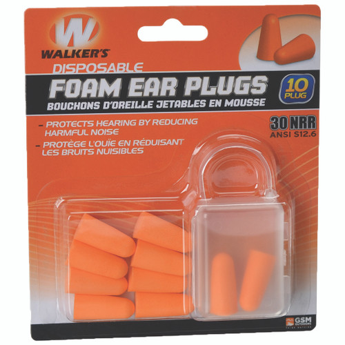 Walkers Foam Ear Plugs 10 Pk. - KSN9567