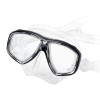Diving & snorkeling mask with custom prescription lenses - single vision bonded lenses - Black