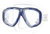 Diving & snorkeling mask with custom prescription lenses - single vision bonded lenses -Blue