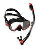 Cressi F-Dual / Supernova Snorkeling Set - Black/Red