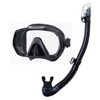 Tusa Freedom Elite Mask & Dry Snorkel Set - Black/Black