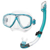 Tusa Ceos Mask & Dry Snorkel Set (with Optical Lenses) - Teal