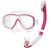 Tusa Ceos Mask & Dry Snorkel Set (with Optical Lenses) - Bright Pink