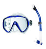 Vision Plus Wide Mask with Energy Dry Snorkel Set - Blue