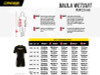 Cressi Baula Mens 2.5mm Shorty Wetsuit - Size chart
