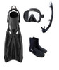 Tusa Freedom HD Diving Package - Black / Black