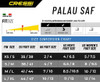 Cressi F-Dual / Supernova / Palau Package - Palau Fins Size Chart