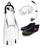 Scubapro Ghost &  Semi-dry Snorkel Travel Package -White