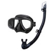 Tusa Ceos Mask & Dry Snorkel Set - Black/Black