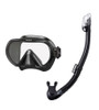 Tusa Ino Mask with Dry Snorkel - Black/Black