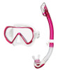 Tusa Ino Mask with Dry Snorkel - Bright Pink