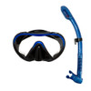 Genesis Realm Hydra Snorkel Set - Black/Blue