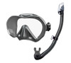 Tusa Zensee Mask & Hyperdry Snorkel - Black/Silver