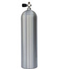 Aluminum 80cf Scuba Tank - Brushed no coat finish