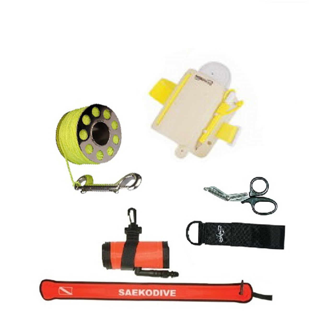 Jual Scuba Diving High Visibility Surface Marker Buoy + Dive Reel