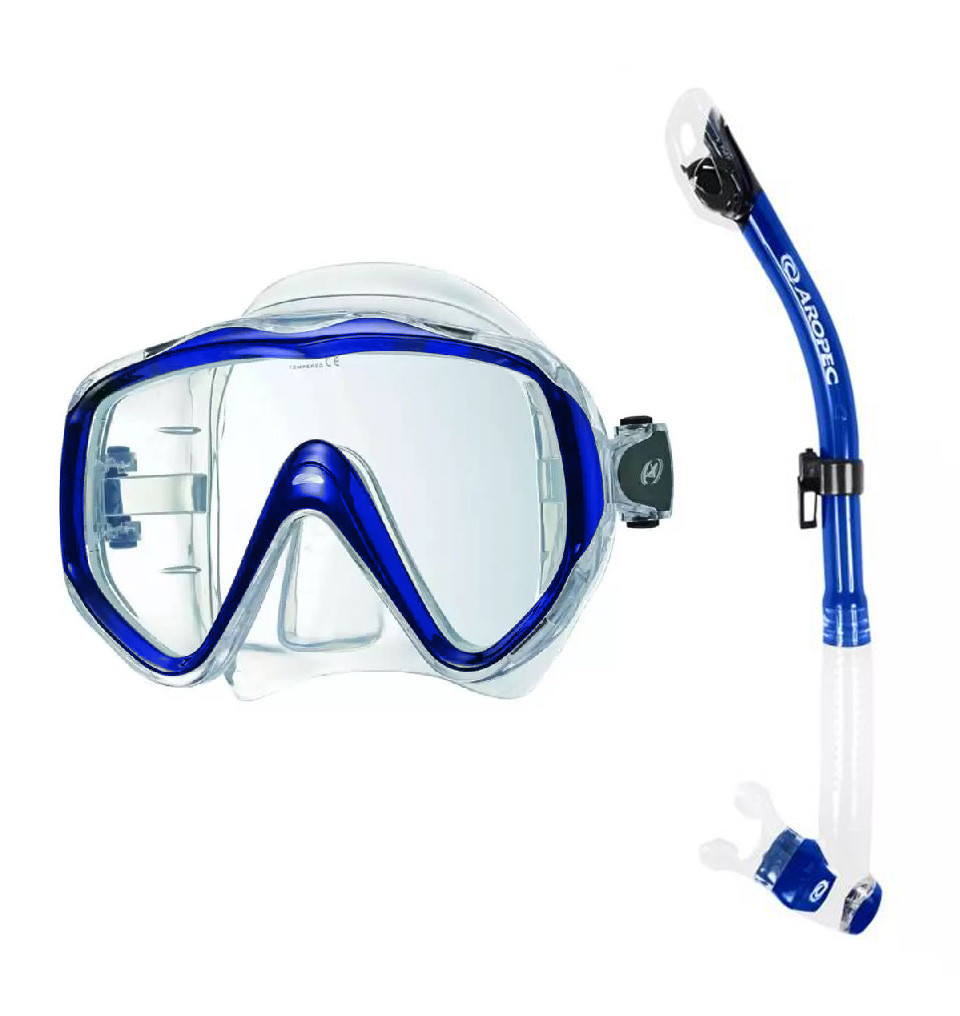 Vision Plus Wide Mask with Energy Dry Snorkel Set Scuba Gear Canada
