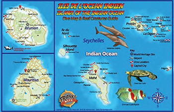 Fish ID Card and dive map for the Indian Ocean