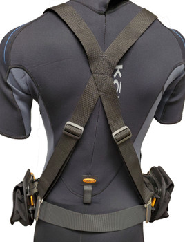 DUI Weightbelt Harness Version 3.0 - Back view DUI Weightbelt Harness Version 3.0 - Back view