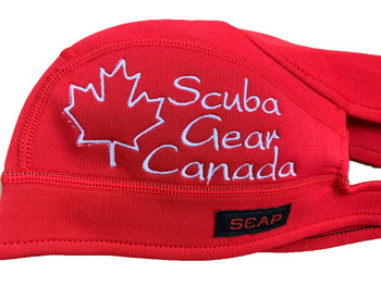 Scap - Red with Canadian maple leaf