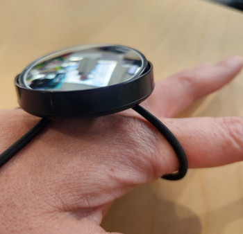 Wrist Mirror on Bungee with adjustable tilt