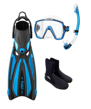 Tusa Freedom HD Diving Package - Fishtale Blue
