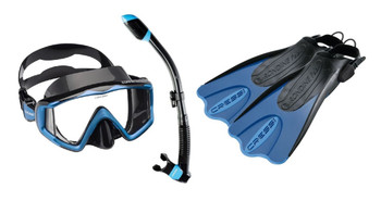 Cressi Tri-Side- | Supernova | Palau Package - Black/Blue Cressi Tri-Side- | Supernova | Palau Package - Black/Blue