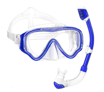 Kid's Mask & Dry Snorkel - Blue