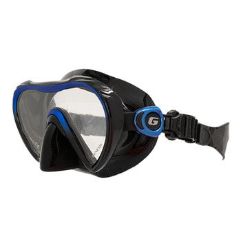 Genesis Realm Dive Mask -  Black/Blue side view