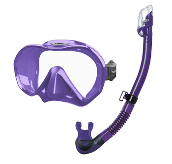 Tusa Zensee Mask & Hyperdry Snorkel - Purple