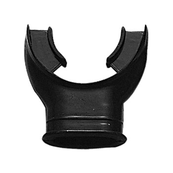 Black Silicone Mouthpiece for Snorkel or Regulator