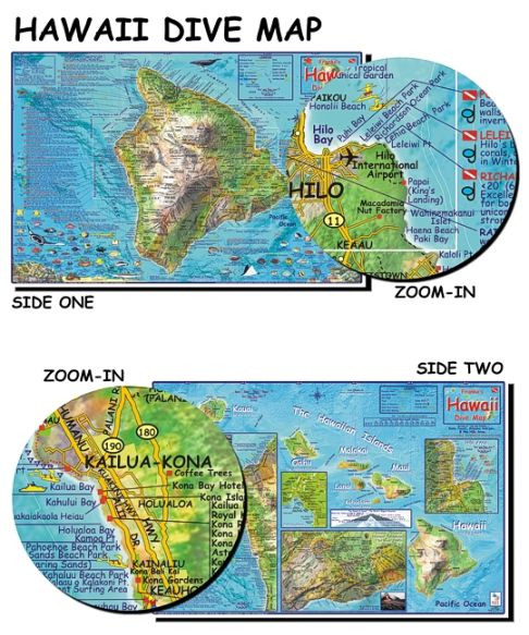 Kauai Dive Map Scuba Gear Canada