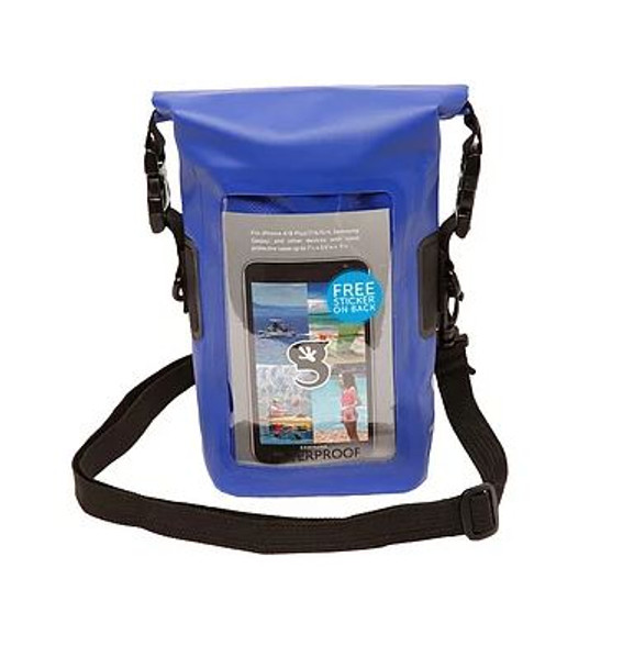 Smart Phone Waterproof Tote Dry Bag - Blue