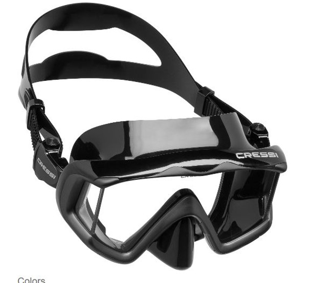 Cressi Liberty Tri-Side Mask - Black/Black