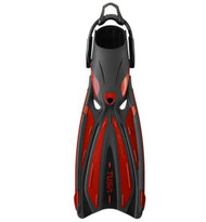 Tusa Solla Fins with Spring Straps - Red