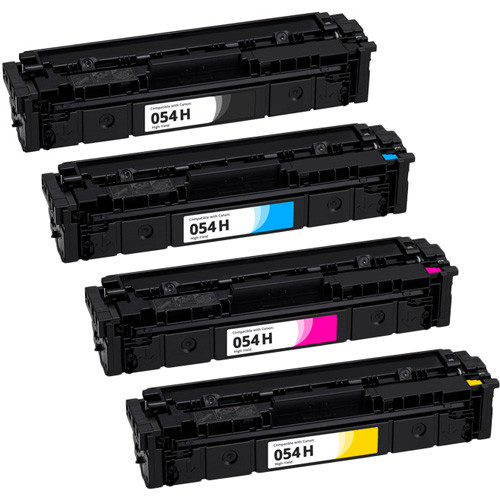 Compatible Canon 054H High-Yiled Toner Cartridge Set | 4 Pack