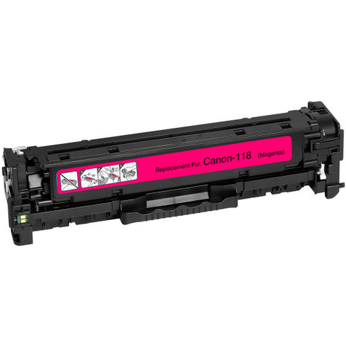 Compatible replacement for Canon 118 (2660B002AA) magenta laser toner cartridge