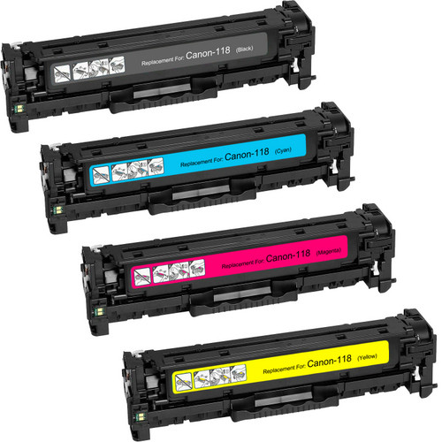Canon 118 series laser toner cartridges black and color set