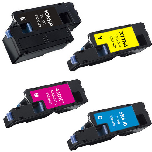 4 Pack - Compatible replacement for Dell 332-0399, 332-0400, 332-0401, 332-0402 series laser toner cartridges