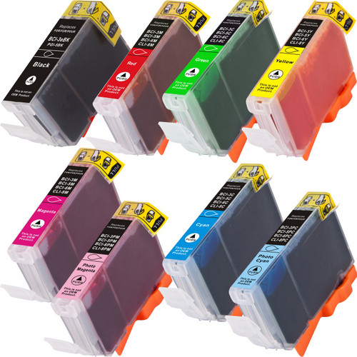 8 Pack - Canon BCI-6 series ink cartridges